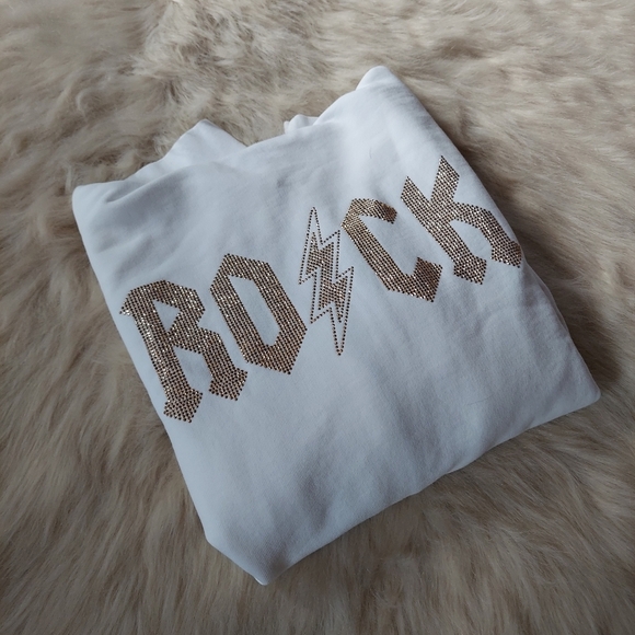 NWT Zadig & Voltaire Comfy Rock Studs Zip Up Hoodie Blanc - Picture 9 of 13